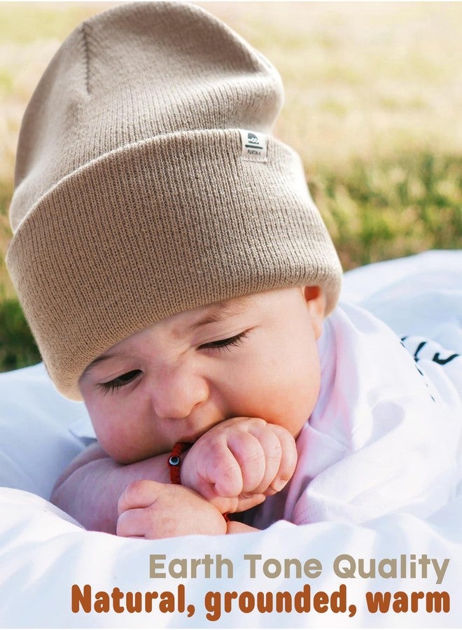 FURTALK Baby Beanie Knit Winter Hats 3 Pack for Infant Toddler Kids Skull Caps - Image 3