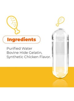 Capsuline Capsuline PetCaps Size 3 Empty Gelatin Capsules for Cats of All Life Stages, Chicken Flavored - 100 Count| Hides Medicine Taste & Scent | Gluten Free, Kosher, Non-GMO Certified | Pure Bovine Pill Caps  - Image 3