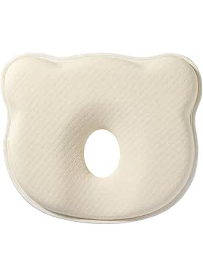 Pillow For Little Mind Head Shaping Travel Pillow Memory Foam Soft Breathable Cute Bear Motif Gray 9 8 X 8 7 X 1 2 Inches For Little Ones - Image 1