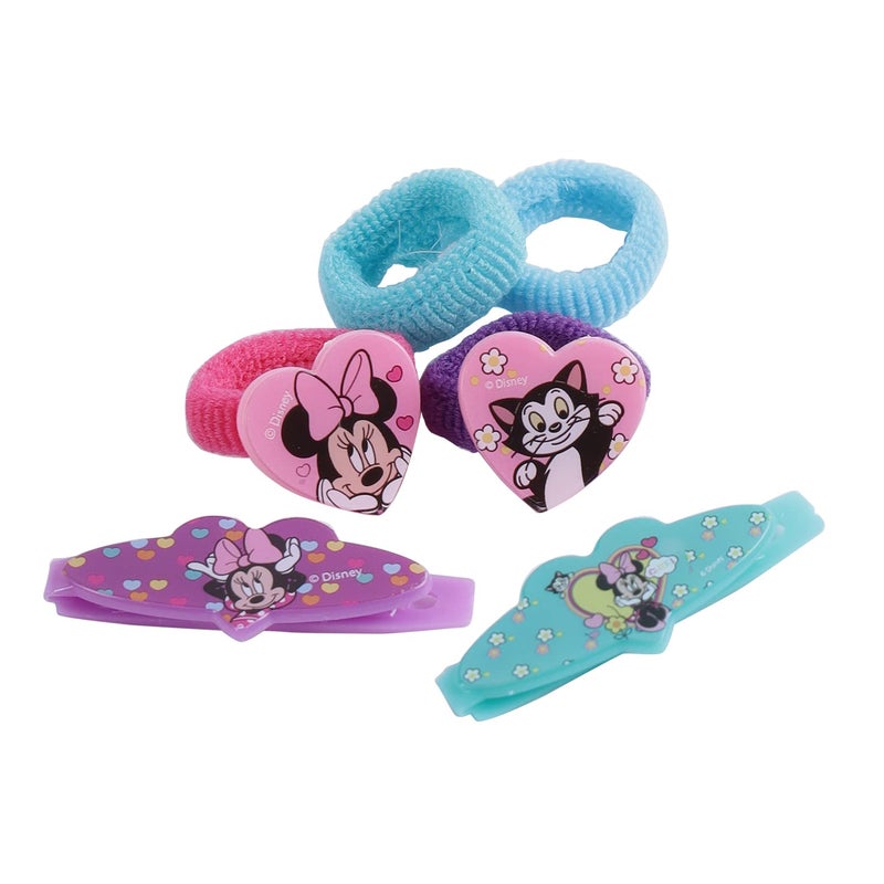 Li'l Diva Lil Diva Minnie Mouse Fashion Accessories Set Of 8pcs 1 Comb 1 Mirror 4 Hair Bands 2 Clips With 1 Bag for Girls 3 Years And Above - Image 4
