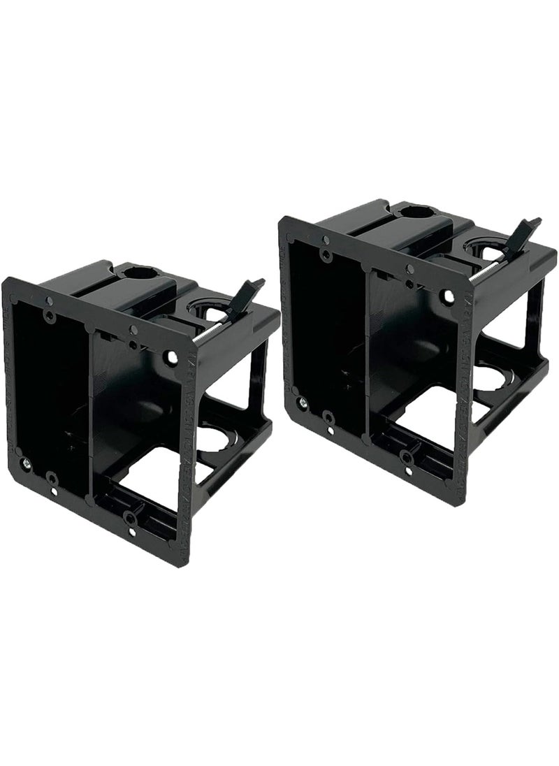 iMBAPrice iMBAPrice IMBALVDR22 2Gang Cutin Combo Electrical Power and LowVoltageOld Work Box for Existing Construction 2Pack  - Image 1