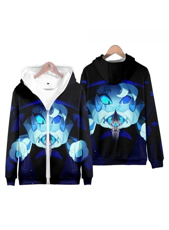 general Shadow Milk Cookie Plush Pullover Hooded Hooded Zipper Sweater Gift for Family and Friends - Image 1