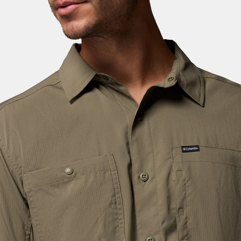 Columbia Green Men's Silver Ridge Utility Lite Shirt for Men | Best Price UAE