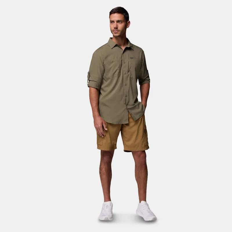 Columbia Green Men's Silver Ridge Utility Lite Shirt for Men | Best Price UAE