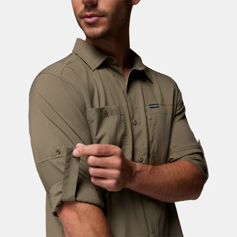 Columbia Green Men's Silver Ridge Utility Lite Shirt for Men | Best Price UAE