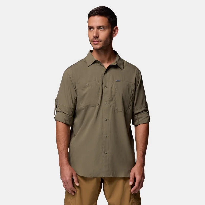 Columbia Green Men's Silver Ridge Utility Lite Shirt for Men | Best Price UAE