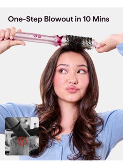 wavytalk Wavytalk Thermal Brush, Wavytalk Heatwave Pro 1.75" Ionic Thermal Brush with Bilateral Ionic Outlet to Less Damage and One-Step Shiny Blowout Look for Long Hair, Pink  - Image 2