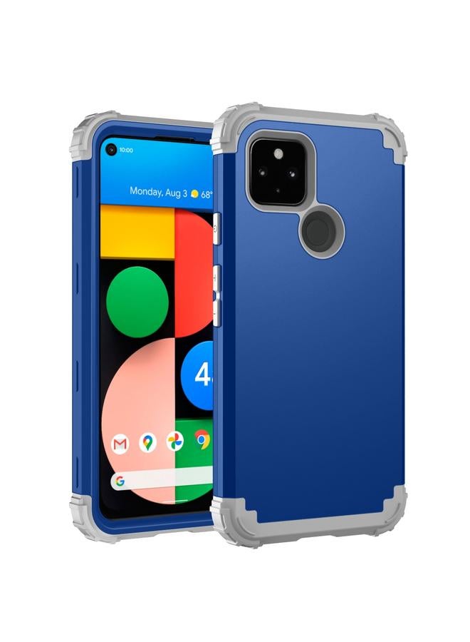 S-TOP Case For Google Pixel 4a 5G 3 in 1 Shockproof PC + Silicone Protective Case - Image 1