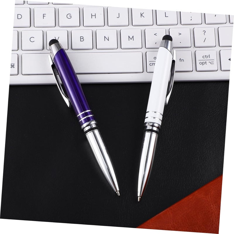 DOITOOL 2Pcs Touch Pens with LED Flashlight Ballpoint and Touch Screen Stylus for Smooth Writing Professional Look Any Occasion - Image 2