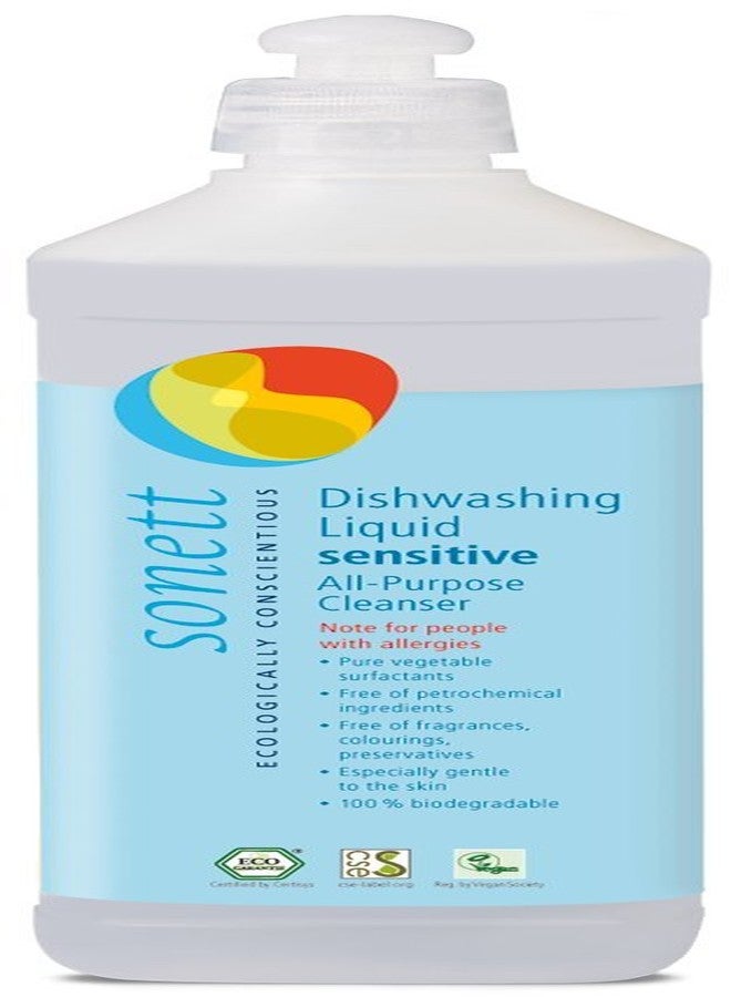 Sonett Organic Dishwashing Liquid, All Purpose Cleaner Sensitive Skin For People With Allergies (17 Fl.Oz (1 Count)) Certified Organically Grown - Image 1