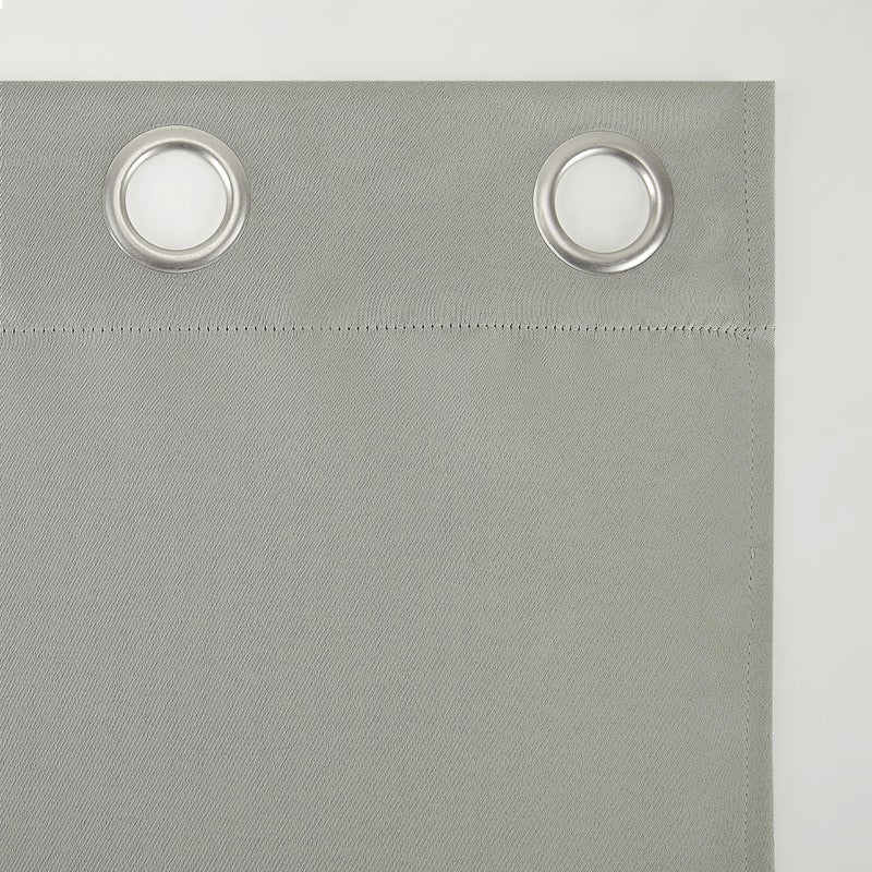 Sun Zero Easton Energy Saving Blackout Grommet Curtain Panel, 40" x 84", Silver Gray - Image 5