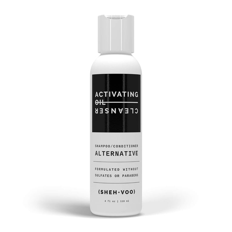 SHEHVOO Activating Oil Cleanser  2 in 1 NonDamaging Hair Wash  ShampooConditioner Alternative  Sulfate  Paraben Free 4 fl oz