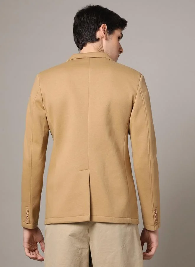 Fort Collins Notch Lapel Single Breasted Blazer with Button Cuff by Styli