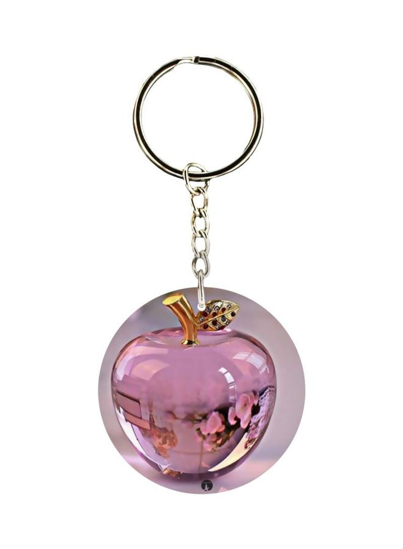 RKN Apple Printed Keychain