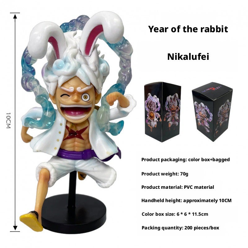 One Piece Luffy Nika Rabbit Year Action Figure Collectible Model - Image 4