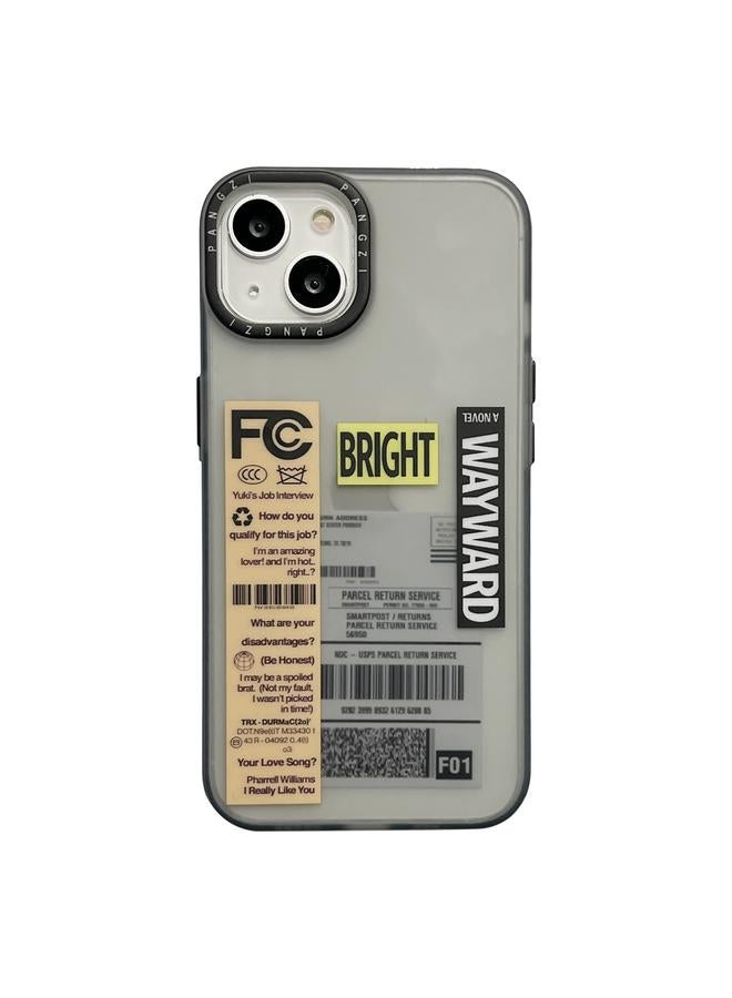 جرين تايجر حافظة لهاتف آيفون 13 بطبقة مزدوجة من سلسلة IMD من البولي يوريثان الحراري + الكمبيوتر الشخصي (ملصق برتقالي FC)