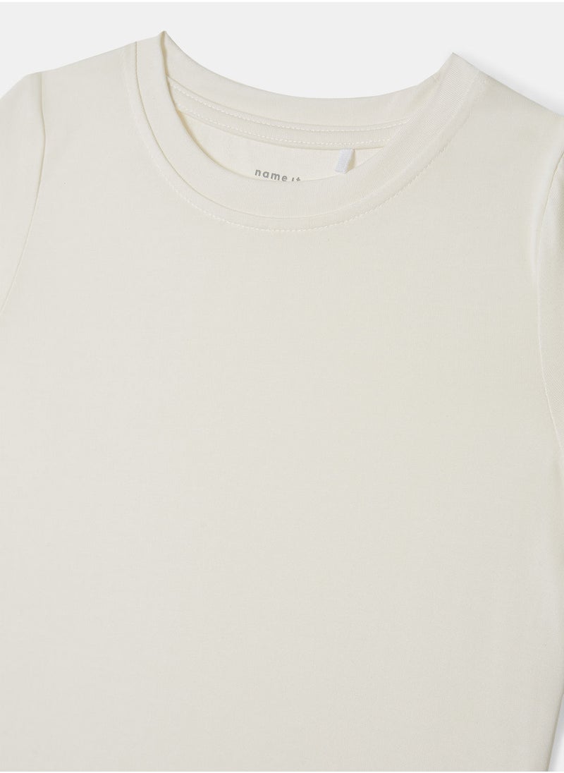 NAME IT - Girls Basic Short Sleeve T-Shirt - Image 1