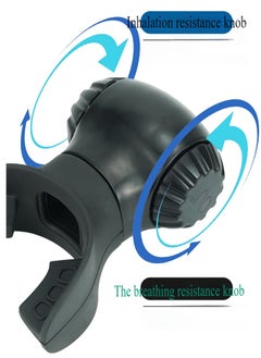 Healife Portable breathing trainer, aerobic spirometry exercise running, swimming, strong lungs, adjustable resistance, portable spirometry adjustable resistance abdominal breathing trainer, fitness respiratory athlete equipment expansion, inspiratory muscle trainer - breathing trainer three generations  - Image 3