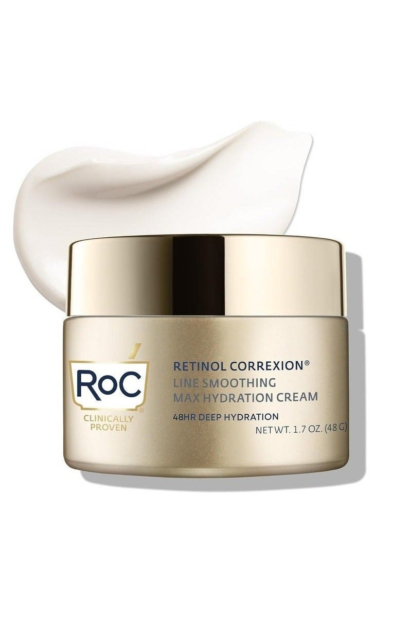 RoC Retinol Correxion Max Daily Hydration Anti-Aging Face Moisturizer with Hyaluronic Acid, Oil Free Skin Care Cream for Fine Lines, Dark Spots, Post-Acne Scars, 1.7 Ounces - Image 1