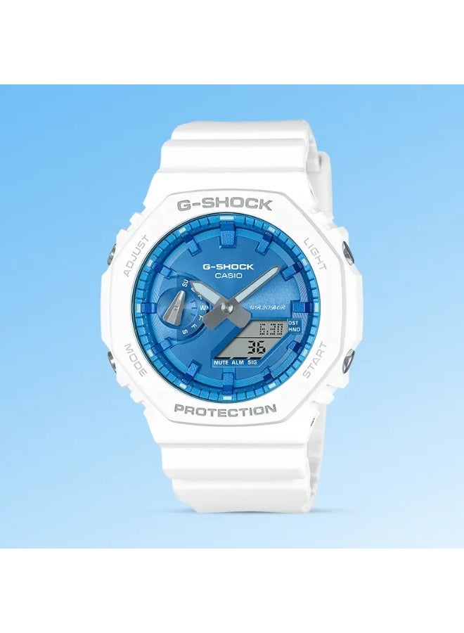 كاسيو ساعة كاسيو جي شوك الرقمية التناظرية GA-2100WS-7A - Image 2
