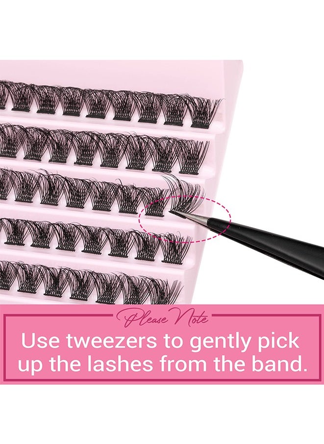 120-Piece Lash Cluster Lashes Wispy Individual Lashes Extensions Natural Lashes D Curl Fluffy Cluster Lashes DIY Eyelash Extension 8-16mm - pzsku/Z9918F99E80D56F6210A5Z/45/_/1699266498/0b629fee-440d-4cf3-9e2c-822fef32fea2