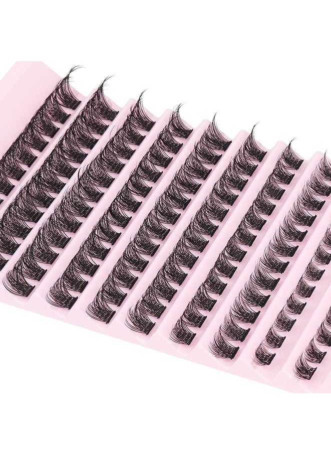Muyixin - 120-Piece Lash Cluster Lashes Wispy Individual Lashes Extensions Natural Lashes D Curl Fluffy Cluster Lashes DIY Eyelash Extension 8-16mm - Image 1