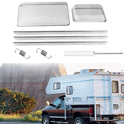 Swess RV Furnace Vent Cover Flying Insect Screen for Camper Vents Protects RV Furnaces from Insects Stainless Steel Mesh with Installation Tool - Image 5