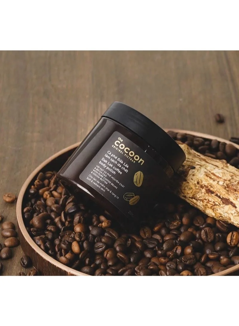 The Cocoon Original Vietnam  Dak Lak Coffee Body Polish 200ml Natural Coffee Scrub with Cocoa Butter for Smooth Bright Radiant Skin  | Best Price UAE