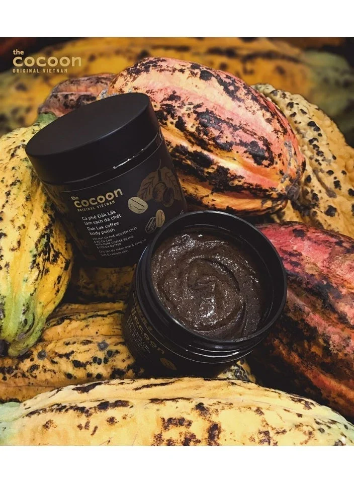 The Cocoon Original Vietnam  Dak Lak Coffee Body Polish 200ml Natural Coffee Scrub with Cocoa Butter for Smooth Bright Radiant Skin  | Best Price UAE