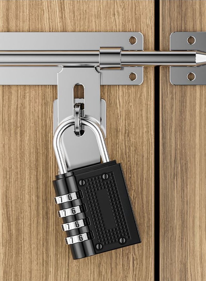 طقم 6 أقفال كود، زوجين من كل حجم كبير وسط وصغير، قفل شنط، قفل خارجي مقاوم للمية بثلاث أرقام - Image 2