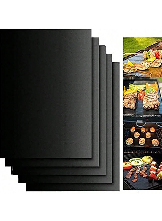 2 non stick oven liners, reusable electric and gas oven pads, heat-resistant and easy to clean oven protectors, outdoor barbecue grill mats, safe kitchen and barbecue accessories back to school - Image 4