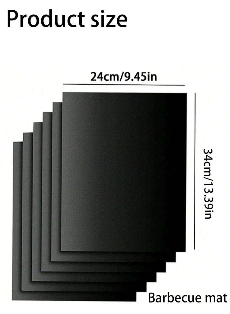 2 non stick oven liners, reusable electric and gas oven pads, heat-resistant and easy to clean oven protectors, outdoor barbecue grill mats, safe kitchen and barbecue accessories back to school - Image 2