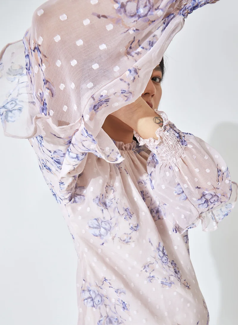 ذا ليبل لايف Ruffled Sleeve Blouse