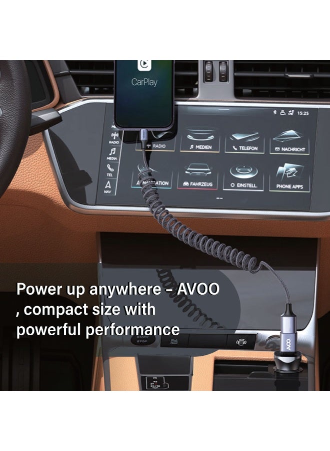 أفو محول AVOO من Type-C إلى USB-A – سرعة نقل بيانات 5 جيجابت/ثانية، شحن سريع PD، تصميم معدني  متين، متوافق مع جميع الأجهزة - Image 4