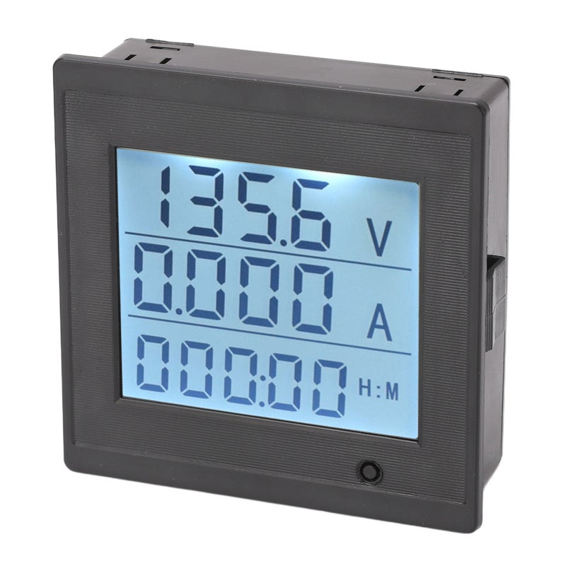 Digital Voltmeter 6-200V 0-20A: Large LCD Screen Current Meter - Multi-Parameter Energy Monitor with Alarm Function for DC Electrical Systems - Image 1