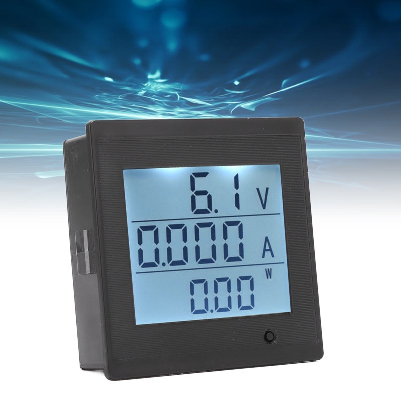Digital Voltmeter 6-200V 0-20A: Large LCD Screen Current Meter - Multi-Parameter Energy Monitor with Alarm Function for DC Electrical Systems - Image 4