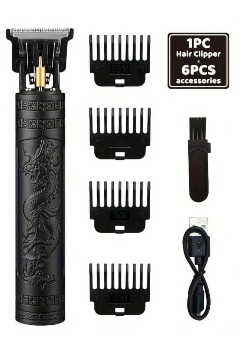 ماكينة حلاقة ماكينة تشذيب رجالية ماكينة حلاقة احترافية ماكينة حلاقة لاسلكية ماكينة حلاقة USB ماكينة حلاقة شفرة T ماكينة تشذيب اللحية ماكينة حلاقة صالونات ماكينة حلاقة منخفضة الضوضاء ماكينة حلاقة بنقش تنين - Image 1