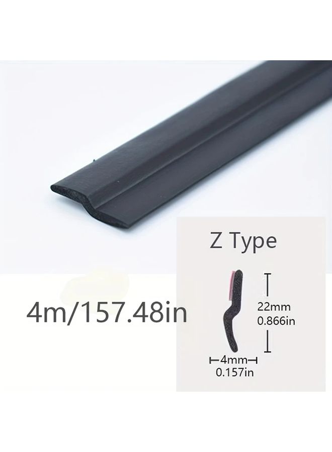 Universal Car Hood A Pillar Seal Strip 4m Rubber Waterproof Noise Proof Accessory - Image 2