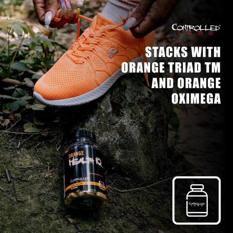 CONTROLLED LABS Orange Health IQ Daily Supplement for Men and Women 90 Tablets Enhanced Stamina Energy Cardio Function in Your Workout and Sports - Image 4