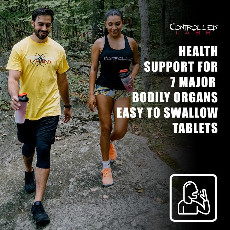 CONTROLLED LABS Orange Health IQ Daily Supplement for Men and Women 90 Tablets Enhanced Stamina Energy Cardio Function in Your Workout and Sports - Image 5