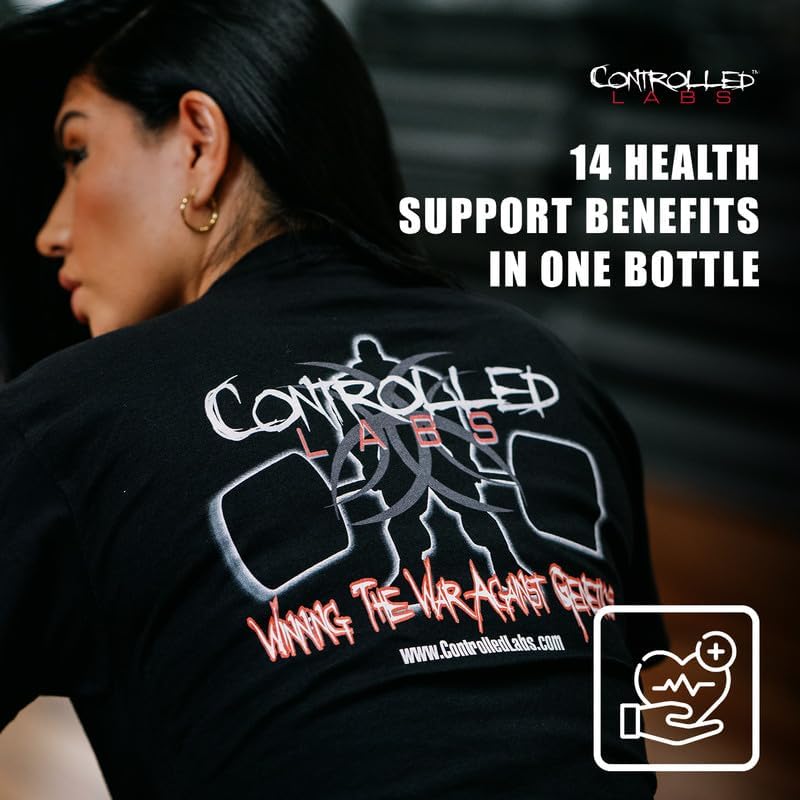 CONTROLLED LABS Orange Health IQ Daily Supplement for Men and Women 90 Tablets Enhanced Stamina Energy Cardio Function in Your Workout and Sports - Image 2