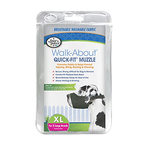 Four Paws Quick Fit Dog Muzzle, Black, Size 5 - Image 1