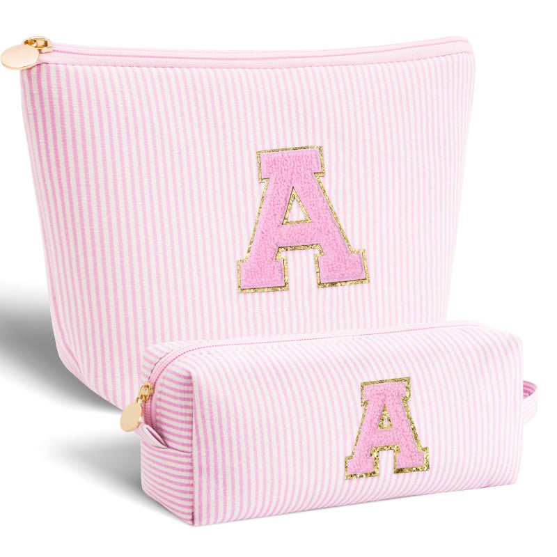 Btffitting Easter Gifts Basket Stuffers for Teen Girls Women - Birthday Gifts for 10 11 12 13 14 15 16 17 18 Years Old Girl,Makeup Bag Cosmetic Bag,Teacher Gift Trendy Stuff Toiletry Bag - Pink,A - Image 1