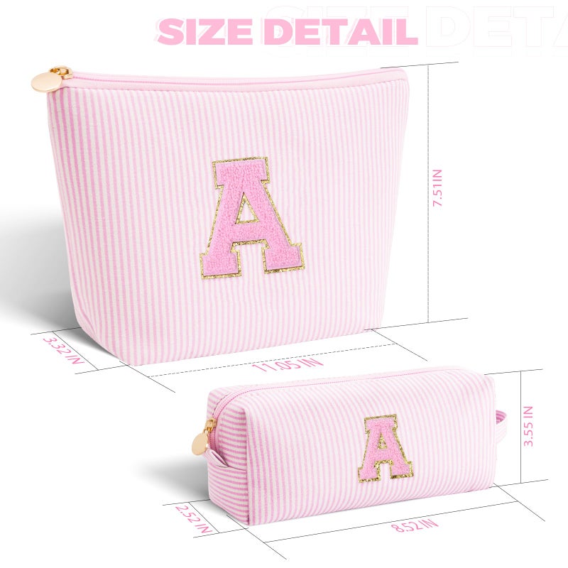 Btffitting Easter Gifts Basket Stuffers for Teen Girls Women - Birthday Gifts for 10 11 12 13 14 15 16 17 18 Years Old Girl,Makeup Bag Cosmetic Bag,Teacher Gift Trendy Stuff Toiletry Bag - Pink,A - Image 5