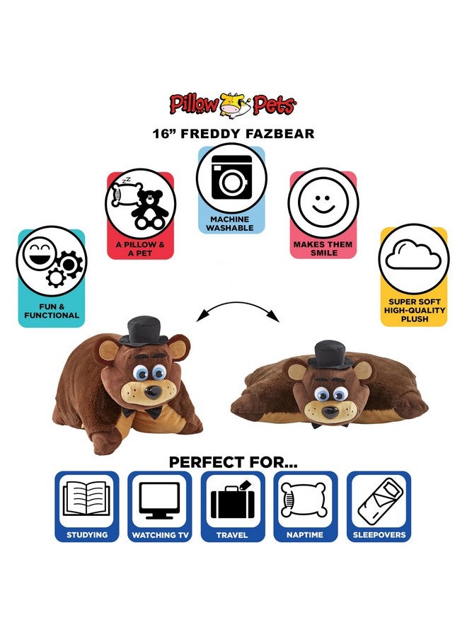 Pillow Pets Five Nights At Freddy'S - Freddy Fazbear, Stuffed Animal, 16" - Image 4
