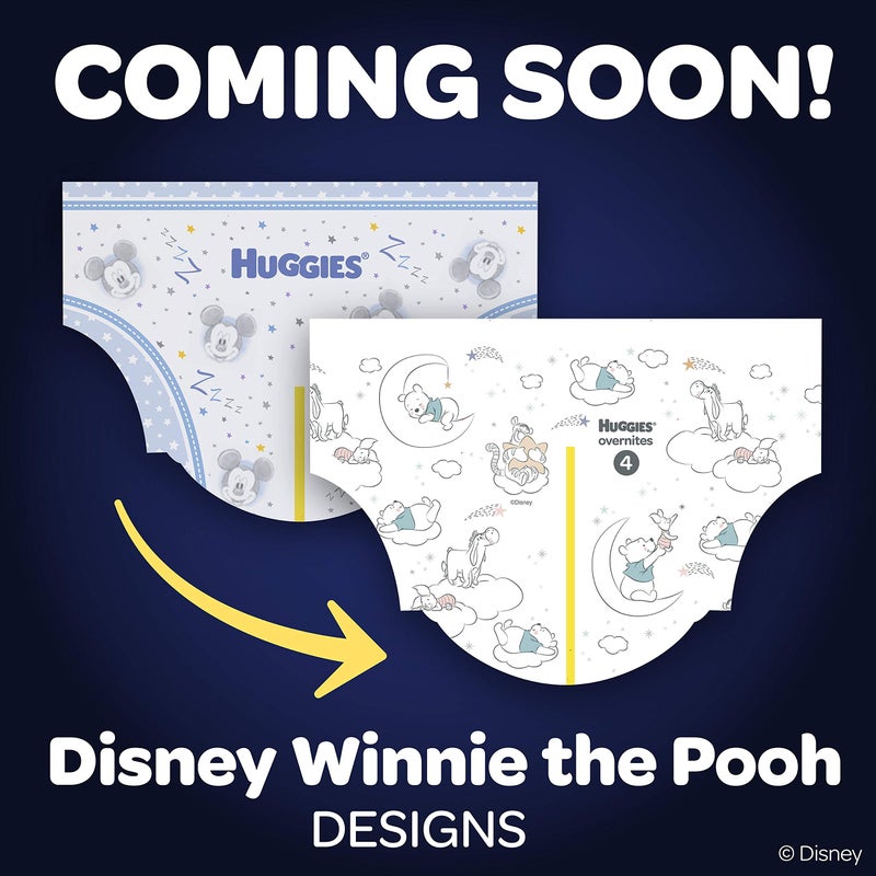 HUGGIES حفاضات هاجيز أوفرنايت، الحجم 5 (27+ رطل)، 18 قطعة، حفاضات ليلية، عبوة كبيرة (قد يختلف التغليف) - Image 4