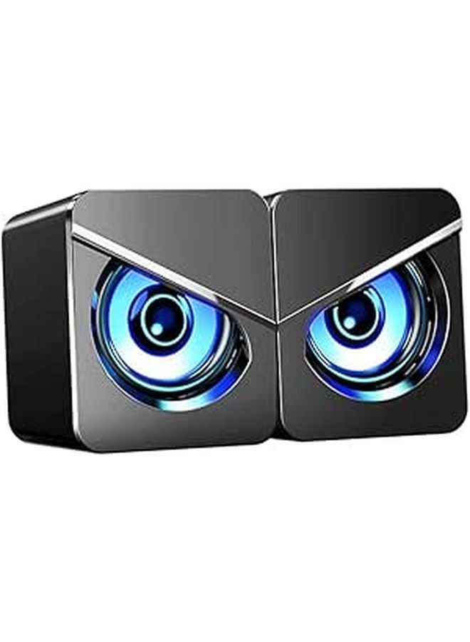 USB Powered Desktop Speakers with Bass Loudspeaker for PC Laptop Home Office Gaming - Image 1