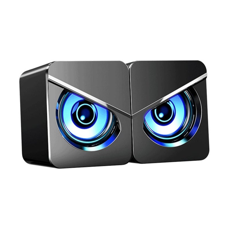 USB Powered Desktop Speakers with Bass Loudspeaker for PC Laptop Home Office Gaming - Image 2