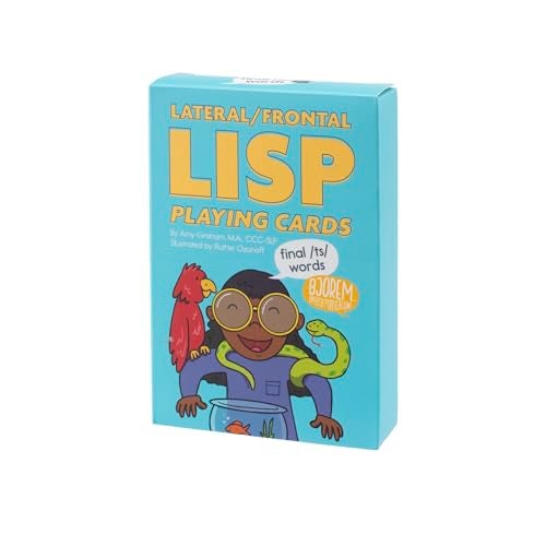 Bjorem Speech Lateral Lisp Frontal Lisp Therapy Playing Cards FinaltsWord Practice Game for Speech Sound Disorders and Articulation Generalization - Image 1
