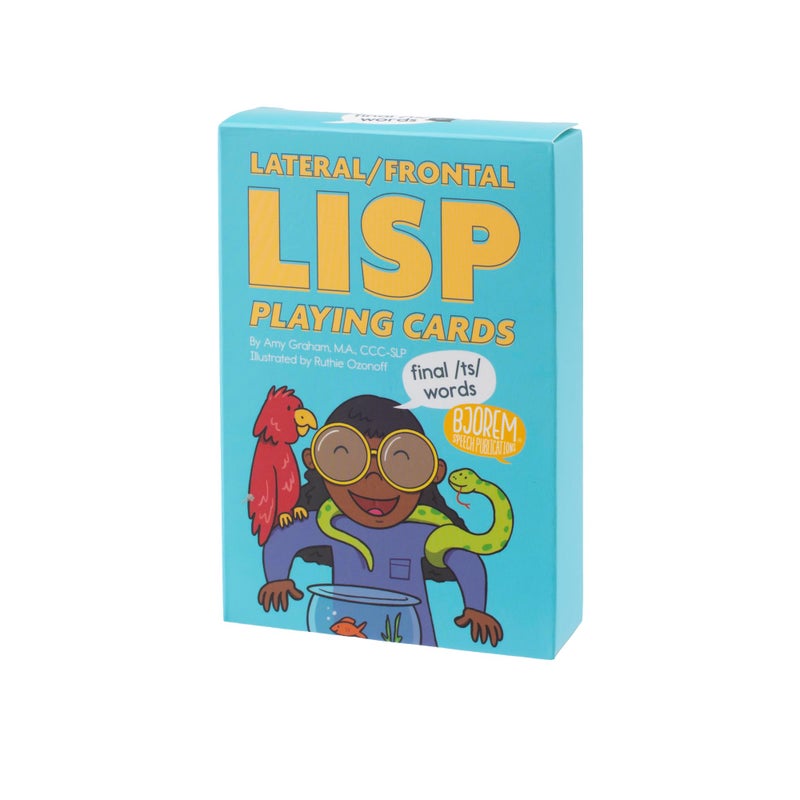 Bjorem Speech Lateral Lisp Frontal Lisp Therapy Playing Cards FinaltsWord Practice Game for Speech Sound Disorders and Articulation Generalization - Image 3